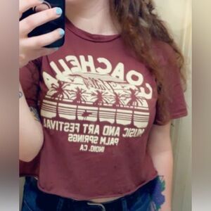 Coachella cropped tshirt